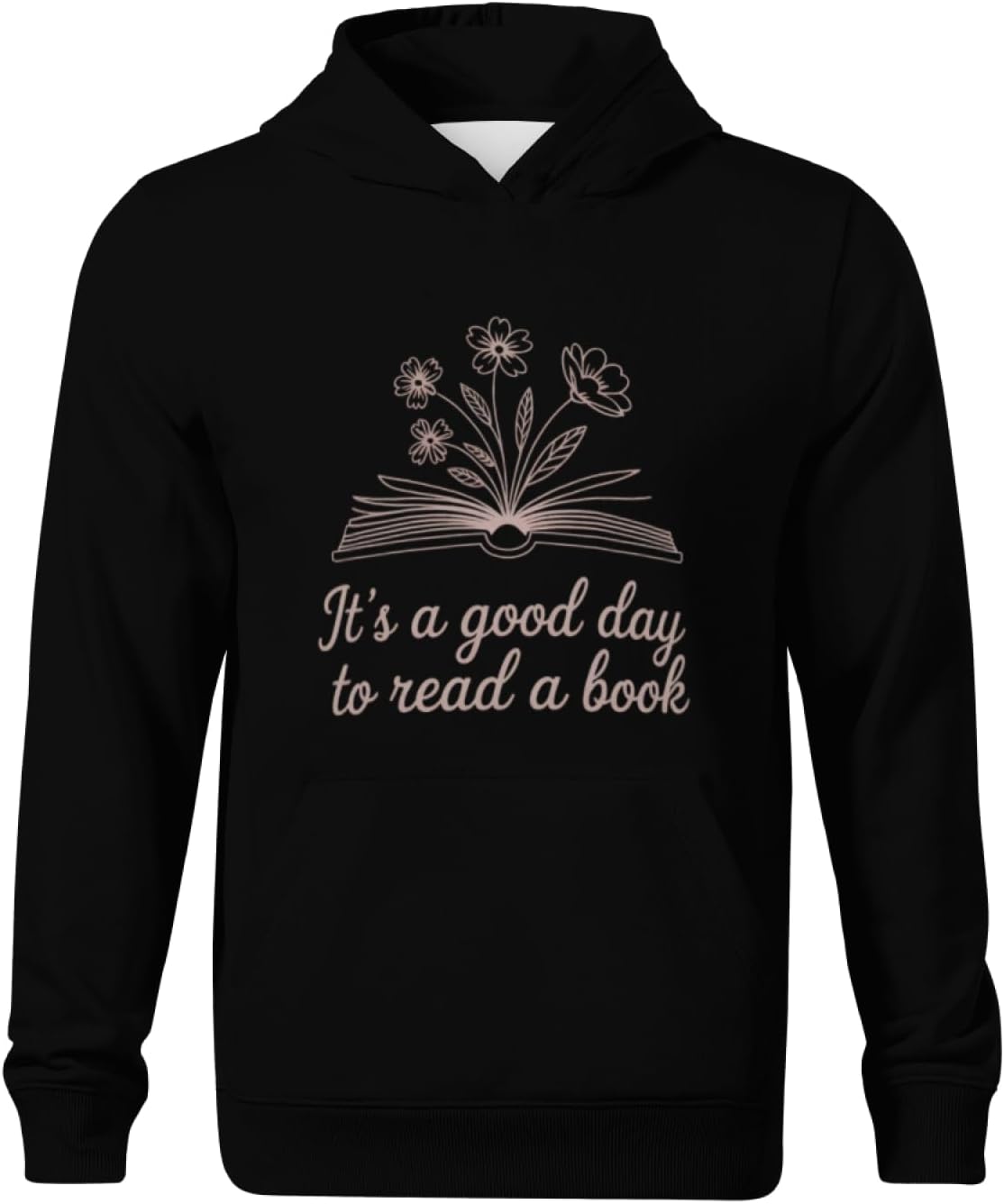 Kids Its A Good Day To Read Book Across Boys Girls Lightweight Kangaroo Pocket Fleece Hoodies