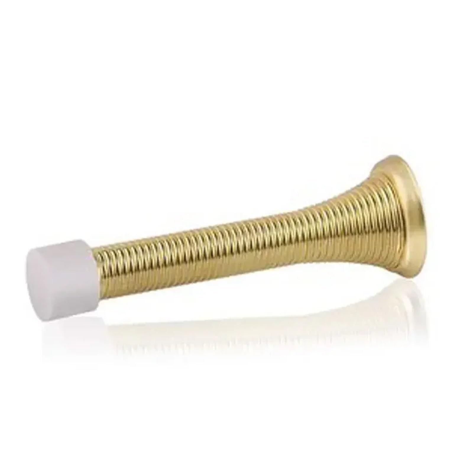Door Stop Door Crash Pad Wall Protector Metal Handle Guard Stopper Spring Anti-Collision Noise Canceling(Golden)