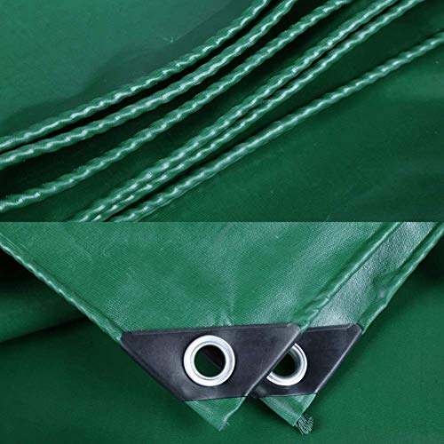 Lona impermeable exterior verde para proteger madera y piscinas 4