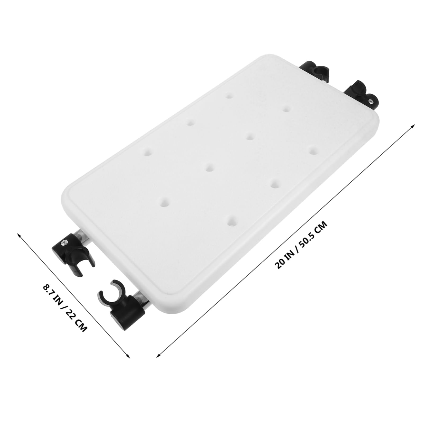 VICASKY Accessorio Supporto Reversibile per di Deambulatore e Lega Sedile in Alluminio Plastico Stabile e Confortevole per Sedile da Doccia
