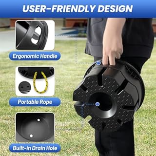 ROBLOCK 6''H Trailer Jack Block with Bag, RV Camper Stabilizer Blocks for Travel Trailer, Suit for Any Tongue Jack, Post, Foot, 5th Wheels, Round Square or Scissor Stabilizer, 1 Pack