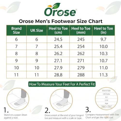 Image of Orose Men's and Boys' Lightweight EVA Slides | Soft Cushion Ergonomic Open Toe Slipper & Flip Flop with Anti-Skid Grip Sole for Indoor, Outdoor, Home & Daily Wear.
