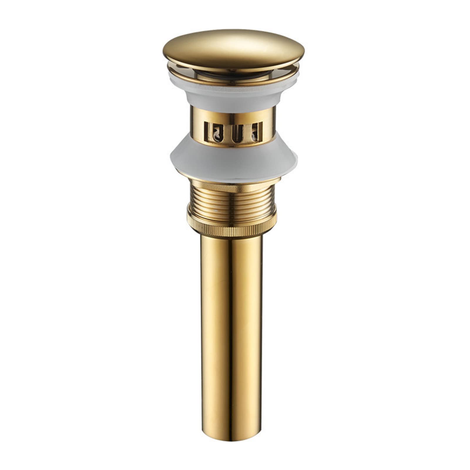 Piletta Click Clack Universale,Ottone,Oro,Piletta Click Clack Bianca,Piletta Lavandino Bagno,Piletta Bidet Universale,Piletta Lavabo Bagno Lunga,Oro A