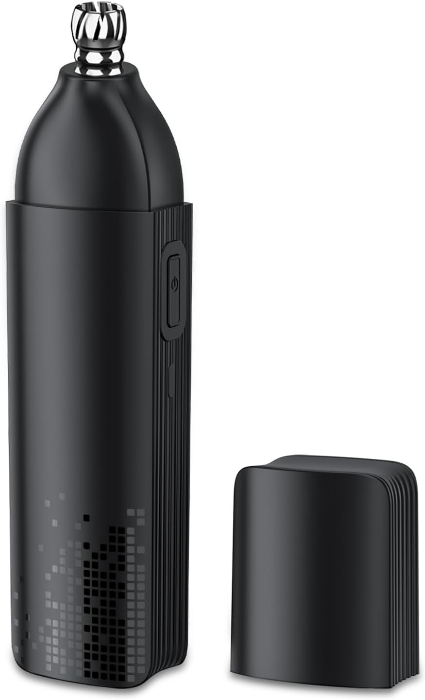 Phisco Nose Hair Trimmer for Men: 120 Mins Runtime USB-C Rechargeable for Ear and Nose, IPX7 Waterproof Nose Trimmer Easy Clean, 2026 Updated 360° Hollow Ring Painless Hair Removal, Quiet & Powerful