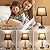 Kakanuo Touch Bedside Lamp for Bedroom with USB C Port, Small Touch Table Lamp with 2 USB Charging Ports, 3 Way Dimmable Nightstand Lamp for Living Room and Office - Black (LED Bulb Included)