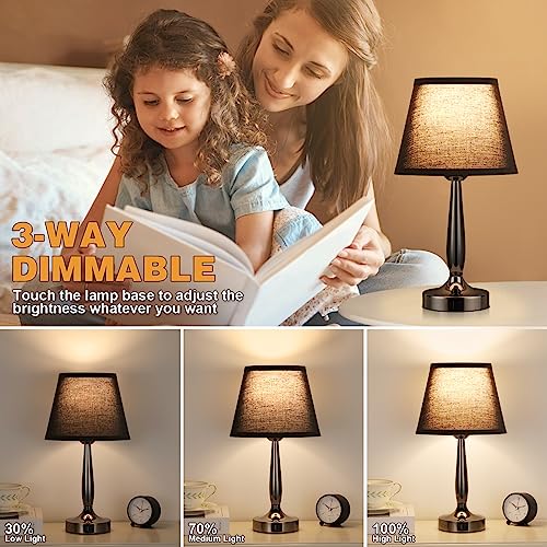Kakanuo Black Touch Table Lamp for Bedroom, Small Bedside Lamp by Kakanuo - Used condition - Image 2