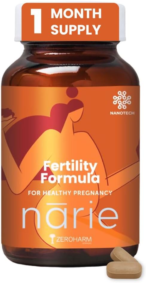 Narie Fertility Formula Tablets | Natural Conception | Healthy Pregnancy | Prevents Pregnancy Complications | Shatavari, Jivanti, Shivalingi, Chaste Berry & Black Cohosh | 60 Veg Tablets
