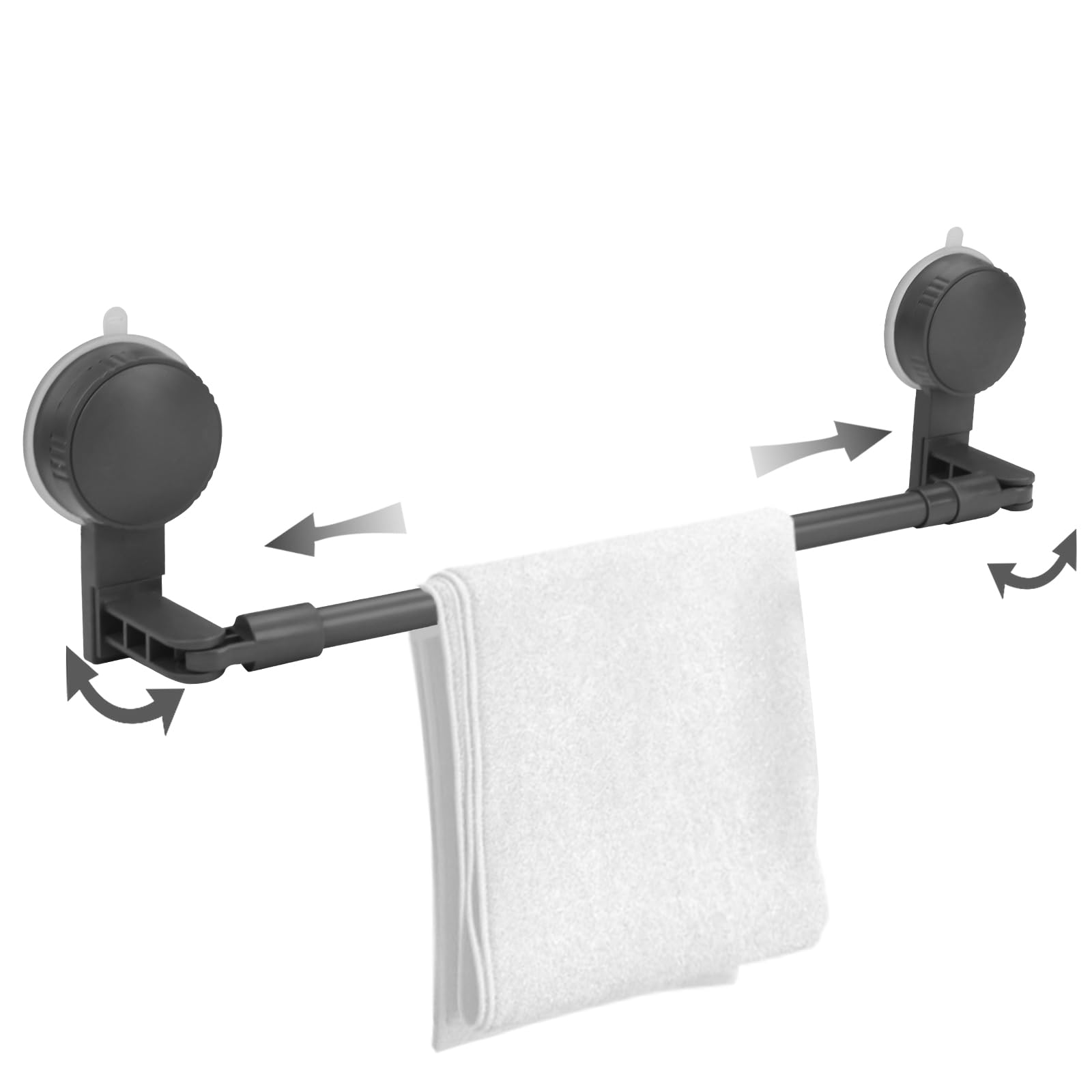 Support mural rétractable Huakaile pour accrocher les serviettes de bain et torchons