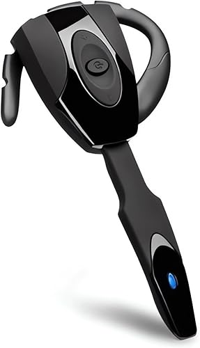 Auriculares, V5.3 Auriculares Bluetooth de un solo oído con micrófono de cancelación de ruido, ultraligero recargable para teléfono celular, manos