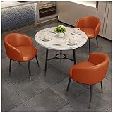 Conference Reception Room Coffee Table with Chair, Table and Chairs Kitchen Set Small Round Tabletop