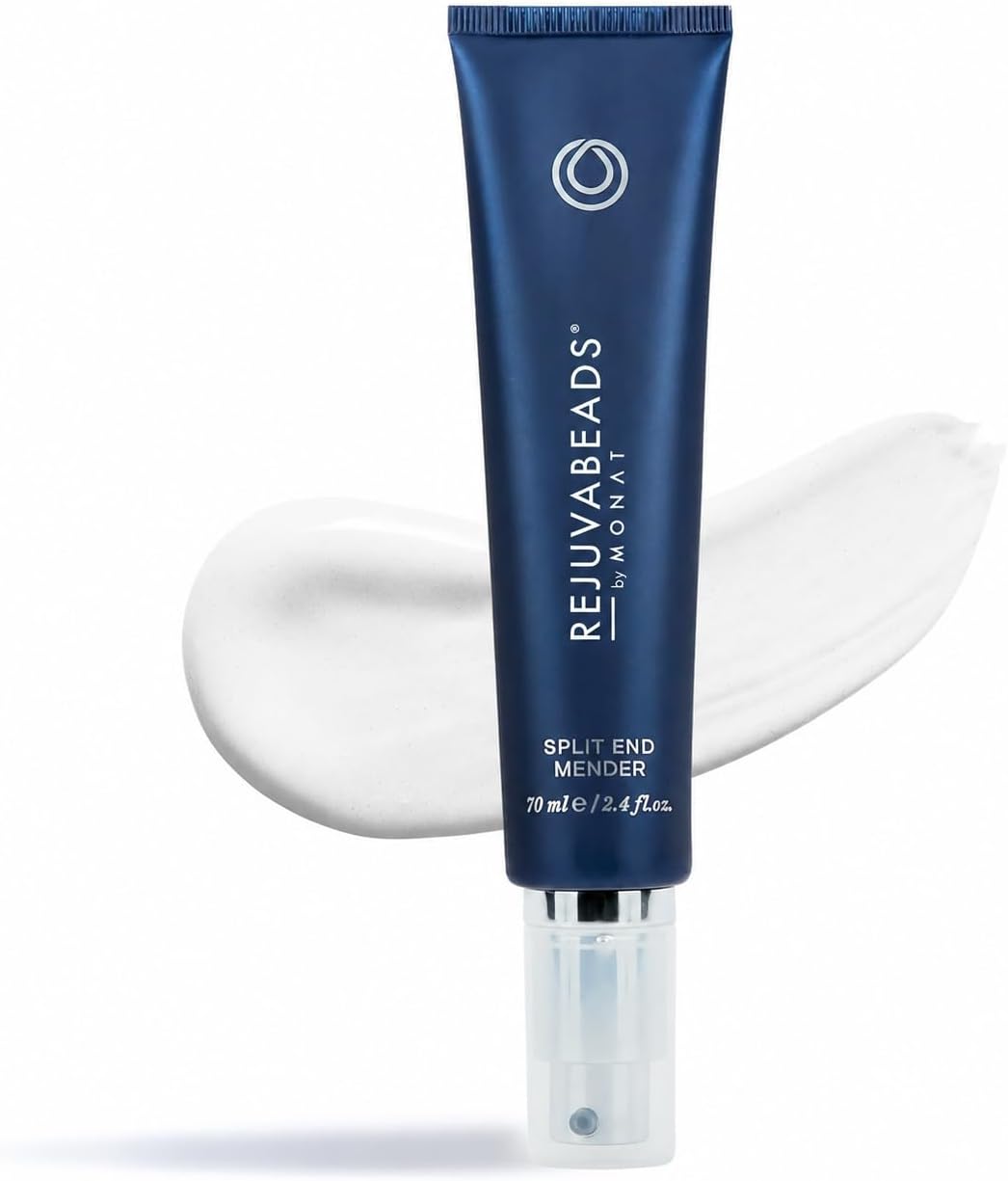Rejuvabeads® Split End Mender & Bond Repair Serum, Damaged Hair 70ml Leave-in, no-rinse split ends treatment for frizzy hair. With Rejuveniqe® oil. Vegan, sulphate & paraben free. 2.4 fl oz.