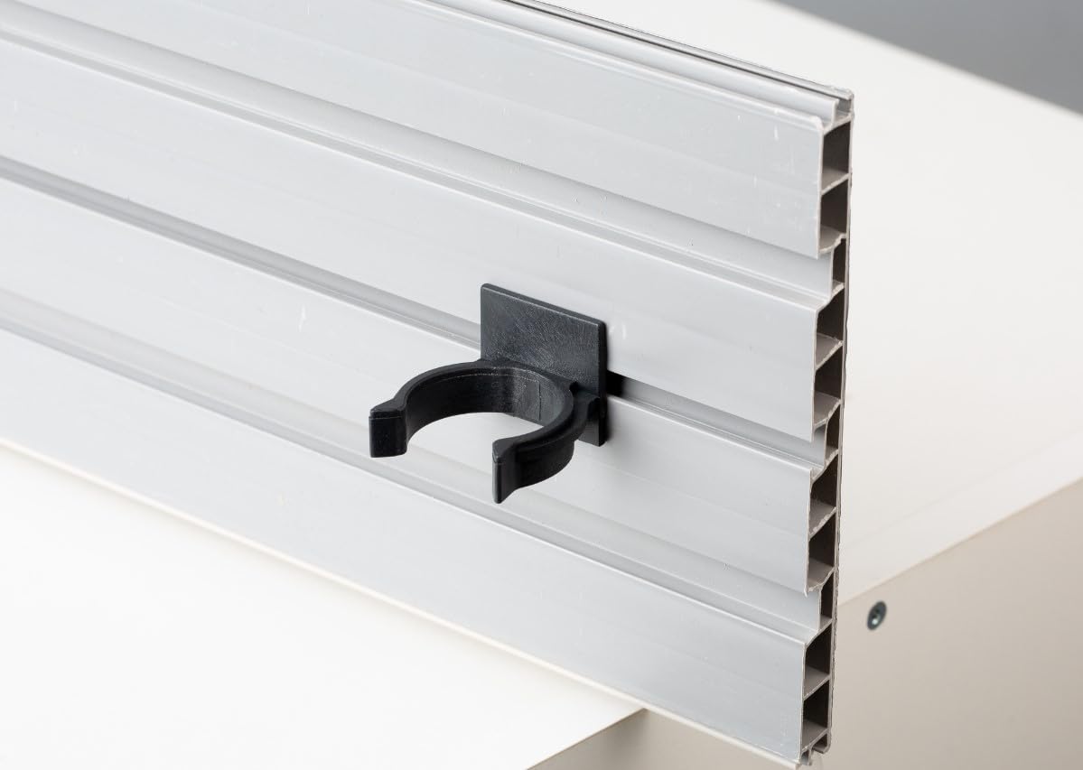 AZERODESIGN-Zocalo Cocina- Rodapie PVC -Rodapie Aluminio Cepillado- Disponible en Varios Colores y Medidas-Incluye Goma Transparente Inferior -Rodapie Cocina (ALUMINIO, 165MM X 2 MTS)