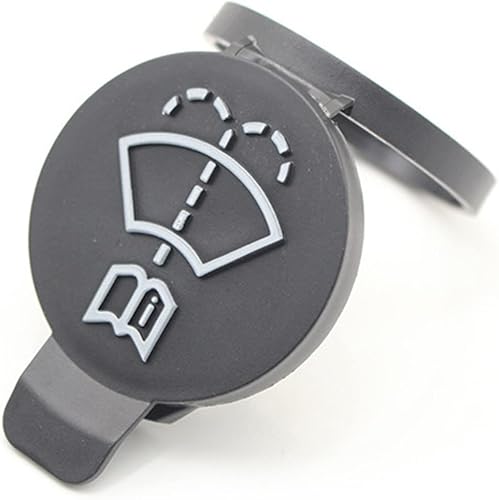 Miniatura 5 de 1 tapa de líquido para parabrisas, tapa de repuesto para depósito de líquido del limpiaparabrisas para GMC Chevrolet Buick Cadillac (negro)