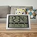 La Crosse Technology Atomic Wall/Table Clock, Plastic, 10.75-inch H x 16.75-inch W x 1.38-inch D (513-1211)