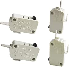 TWTADE/4Pcs Universal Microwave Oven Door Micro Switch for DR52 NC + NO (Normally Close + Normally Open) 16A 125/250V ZW7-15-W/NC+NO - coolthings.us