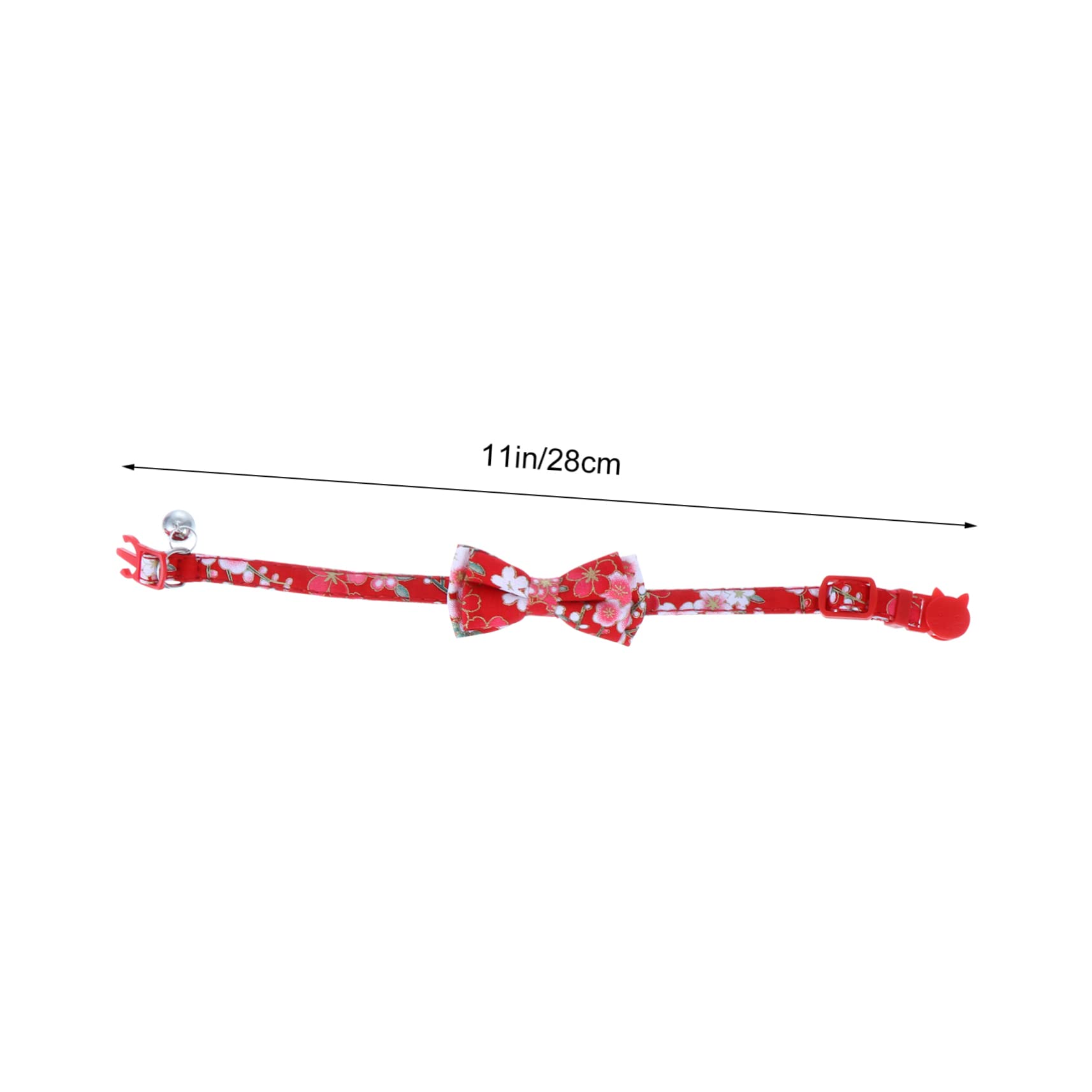 Toddmomy 9pièces Collier Réglable pour Chat avec Clochettes Et Nœud pour Animaux De Compagnie Ajustable Et Stylé