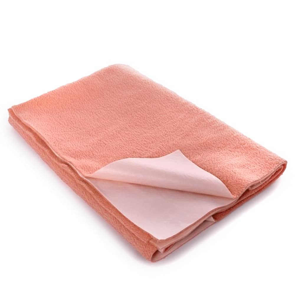 Wakefit Dry Sheet for New Born Baby | Waterproof Sheet for Toddler | Anti-Piling Fleece Extra Absorbent Quick Dry Sheet | Infant Bed Protector | Medium (100x70 Cms) | Orange - Set of 1