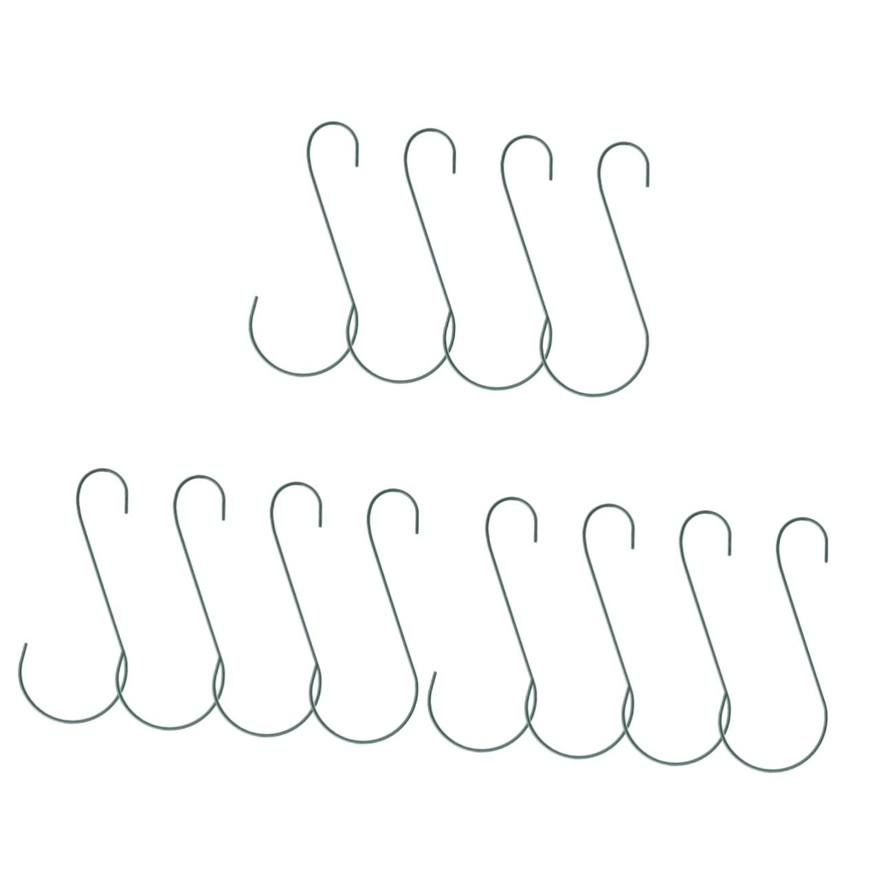 Yardwe 3 Set Gancio per Mangiatoia per Uccelli Appendiabiti Alimentatore Cinciallegra Gancio per Fioriera Sospesa da Giardino Sospeso S Ferro da Stiro Green 4 Pezzi * 3