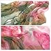 MELODY STORY Unique Print Silk Feeling Scarf For Women 63x20 Inches(green)