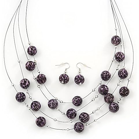 Collier et boucles d'oreilles en acrylique Avalaya Cover
