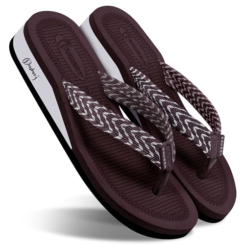 Image of Dashny Women's (1434) |Extra Super Soft Comfortable Slippers |Brown Casual Slides Slippers