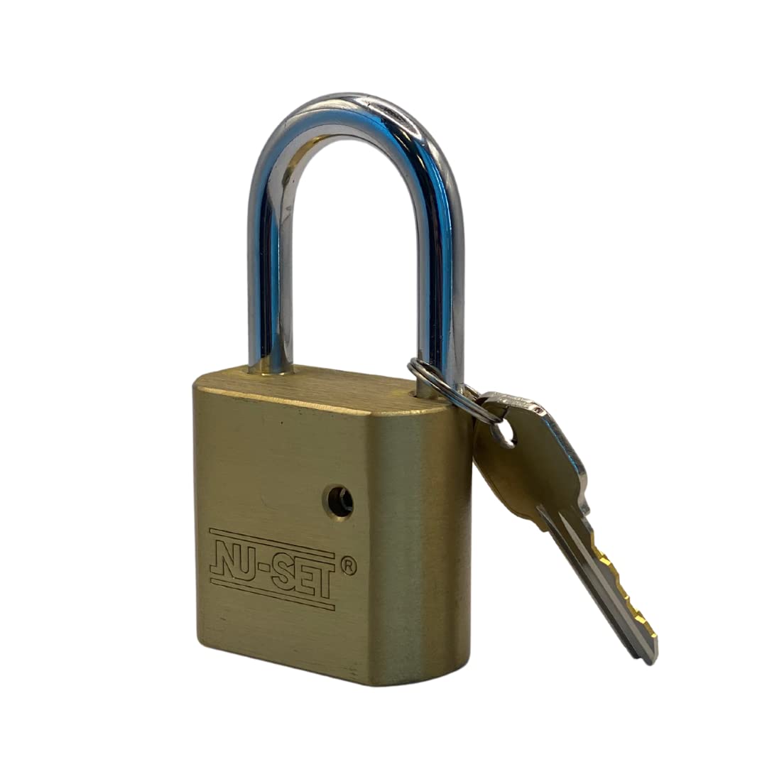 NuSet Candado de latón macizo resistente, 2,54 cm