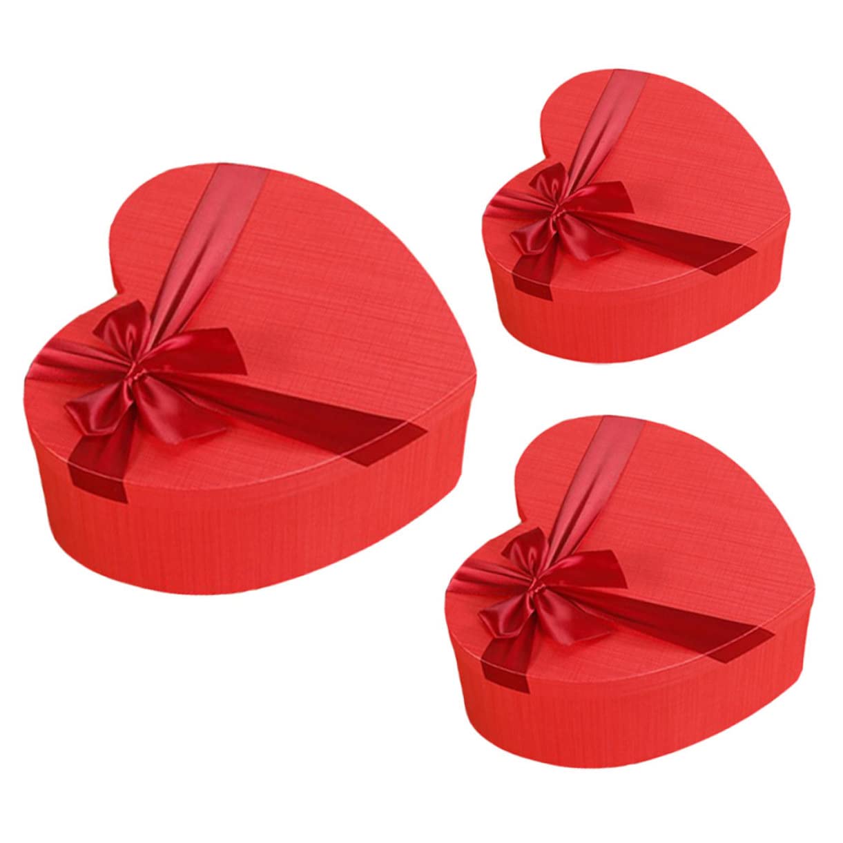 GOOHOCHY 3 Stück Herzförmige Geschenkboxen aus Papier mit Praktischem Stauraum und Elegantem Design als Valentinstagsbox oder Geburtstagsgeschenk