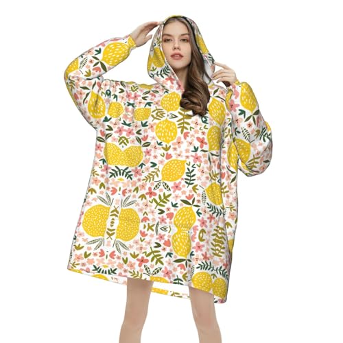 Couverture à capuche oversize contre le froid pull flanelle doux - 7