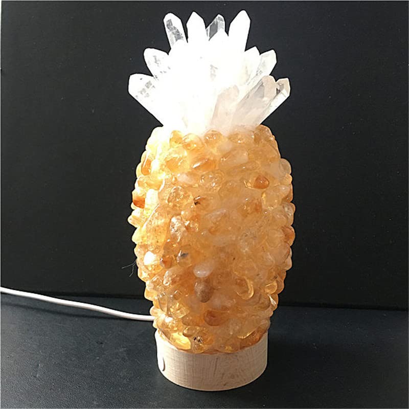 アメジストランプ ドゥルーシーアメジストナイトライト 6.3ポンド、高さ5.1インチ