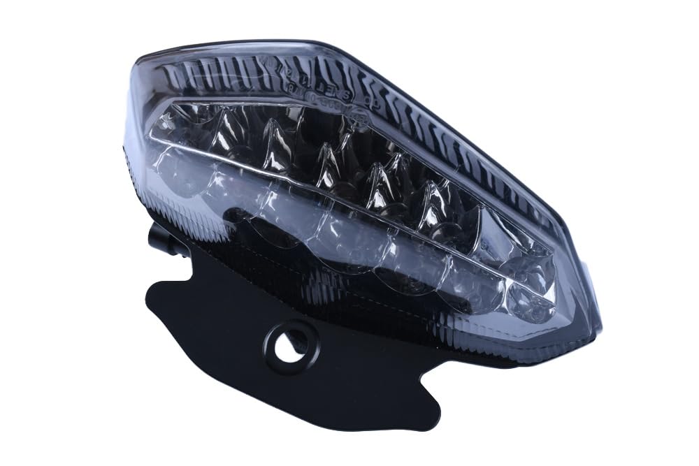 aVDB-moto Fanale Posteriore, Luce Stop LED compatibile con DUCATI HYPERMOTARD 1100, S 2008-2009 (Fumè)