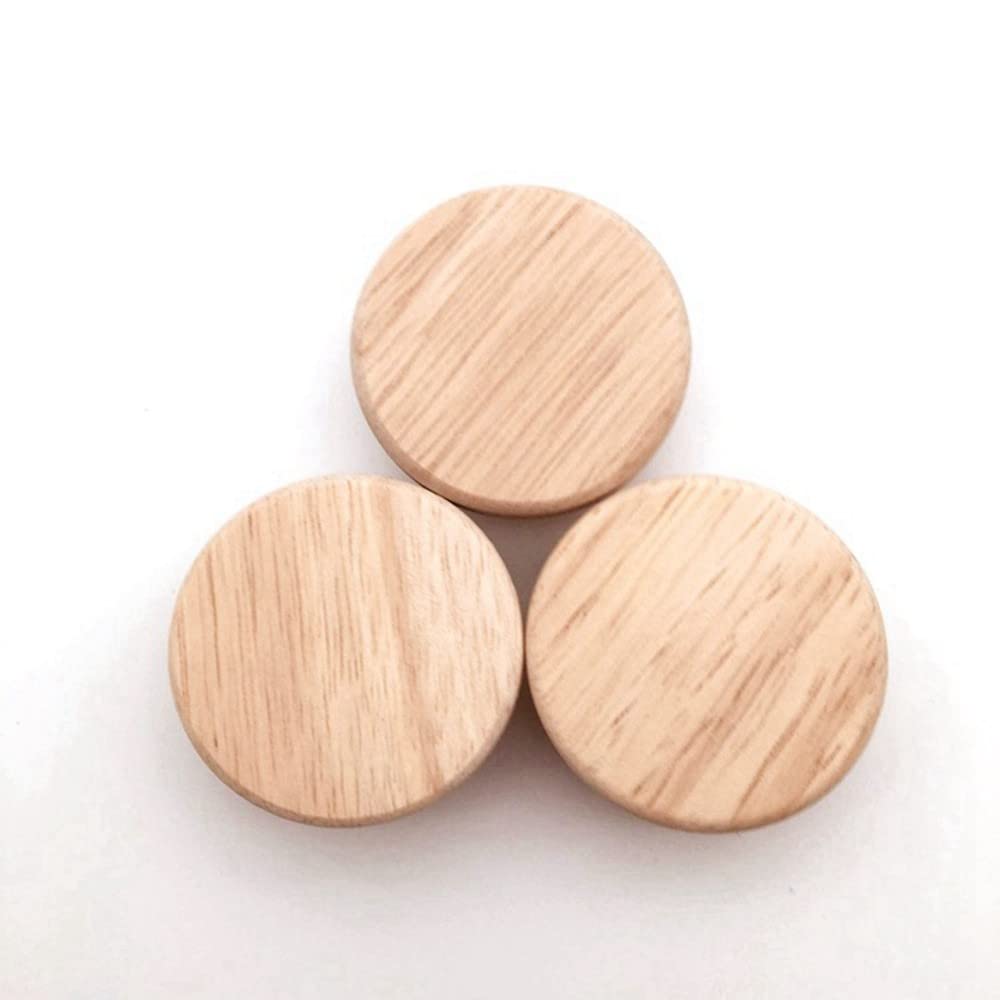 4/8/12pcs Holz Runde Pull Knöpfe Natürliche Holz Schrank Schubladen Kleiderschrank Knöpfe Für Schrank Schubladengriff Möbelbeschläge,8pcs,M