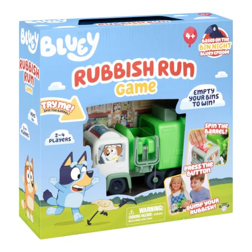 Image of Bluey Rubbish Run Game - Family Board Game, Ages 4 Toys