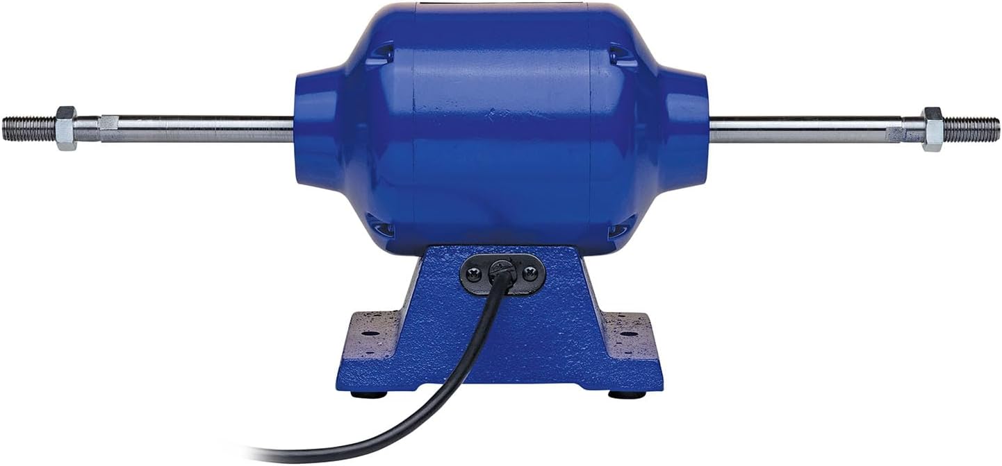 Eastwood 1/2 HP 3450 RPM Professional Buff Motor | Precision Polishing and Buffing Powerhouse for Pro-Level Results | Powerful 1/2 Horsepower with Motor Speed of 3450 RPM | Arbor Size: 5/8" | Blue