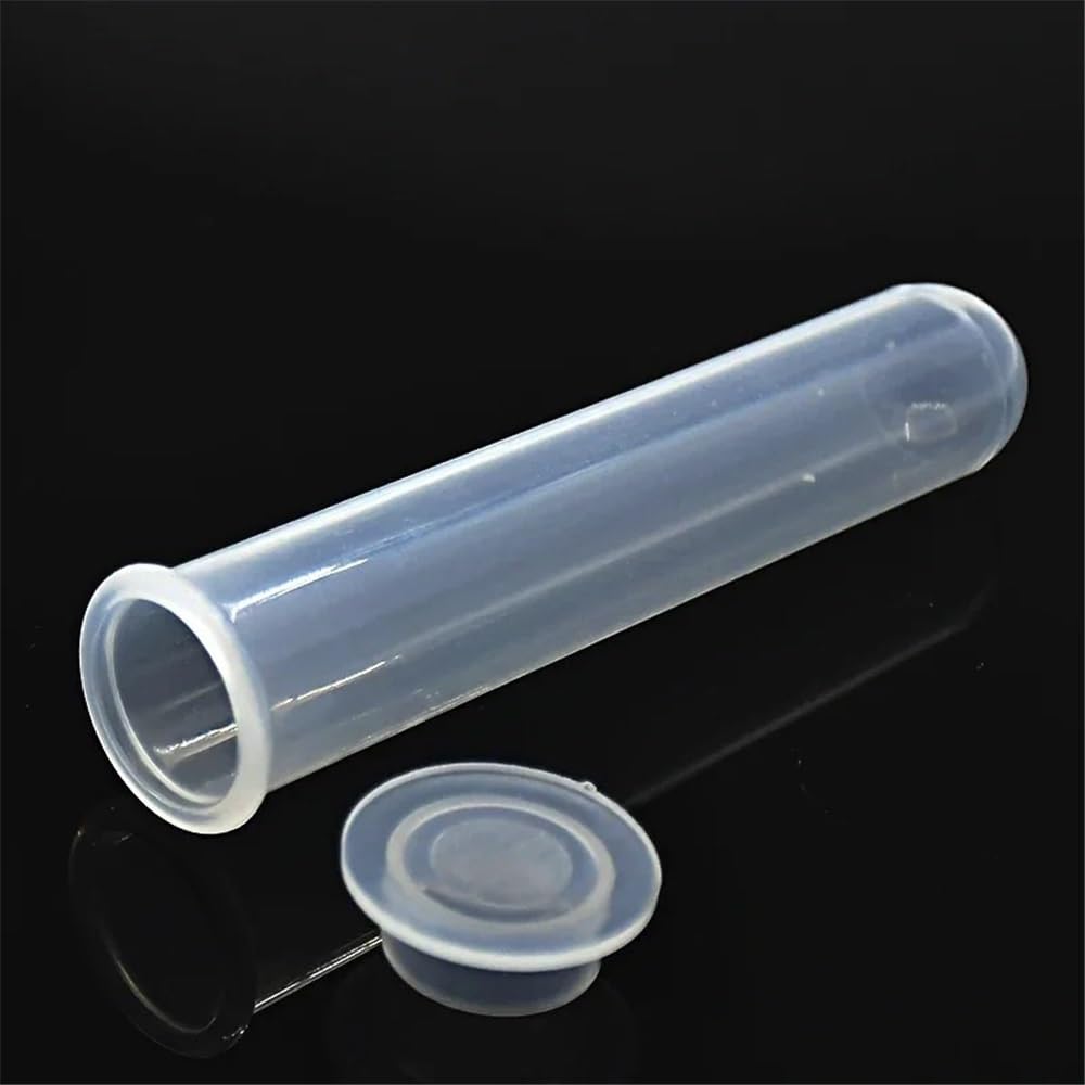 Tubes à centrifuger transparents fond rond et bouchon pression de 20 ml, diamètre 21 mm, hauteur 108, 100 pièces Équipements de laboratoire