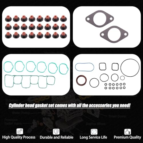 Image of Head Gasket W /Bolts for 2011-2019 Ford Edge Explorer Flex Taurus 3.5L V6 DOHC Naturally Aspirated HS26487PT2