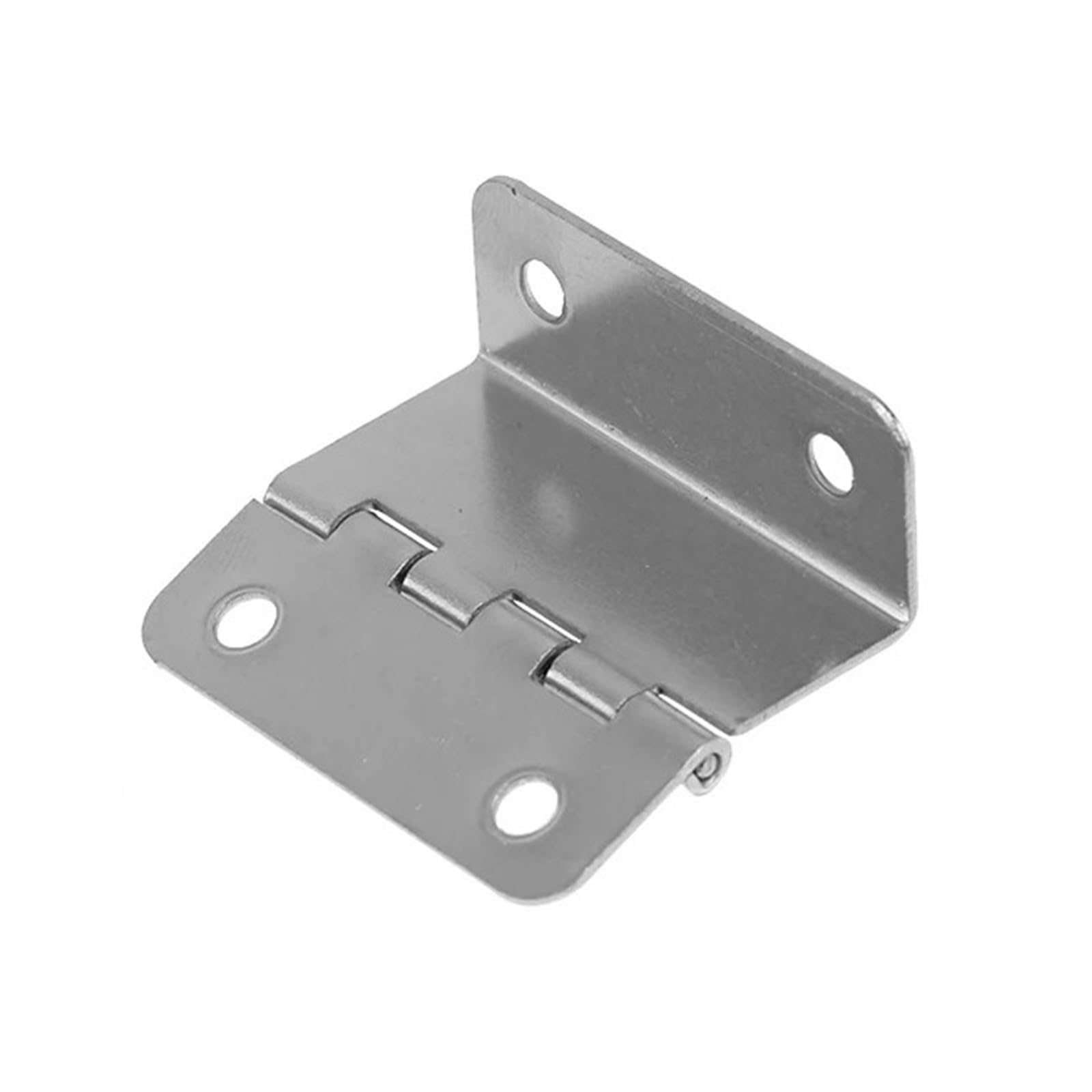 Ujzgbxqvshm One Color Folding Door Hinge,10Pcs Metal Three-Fold Right Angle For Wooden Box And Cabinet Furniture
