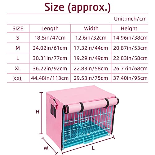 Dog Crate Cover-Esing Crate Cover, Dog Kennel Cover, Dog Cage Covers, Waterproof Soundproof Universal Protection Crate… - Image 5