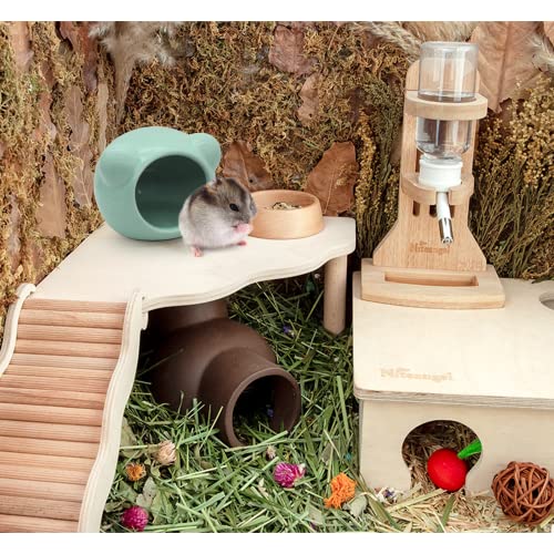 Luckyopt CW-1801 Ceramic Hamster House, Cute Animal Shaped Hamster Cave, Summer Cool Small Animal Hideout Habitat Decor For Dwarf Hamsters, Gerbils thumb #4