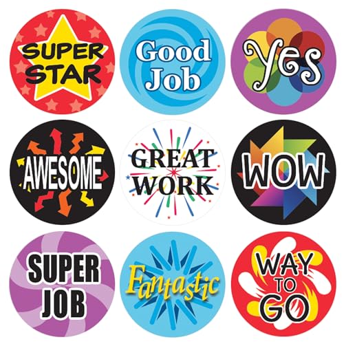 Stickers pour enfants lot de 1 080 autocollants de motivation pour enseignants et écoles
