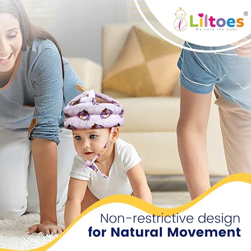 Image of LILTOES Baby Head Protector for Safety of Kids 6M to 3 Years- Baby Safety Helmet with Proper Air Ventilation & Corner Guard Protection (Daisy Posey)