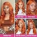 Frozen beauty 13x6 Lace Front Wigs,Glueless Synthetic HD Transparent Lace,200% Density Body Wave with Baby Hair,Pre-Plucked Frontal Wigs for Women 30 Inch,Natural Hairline (Auburn-Body Wave)