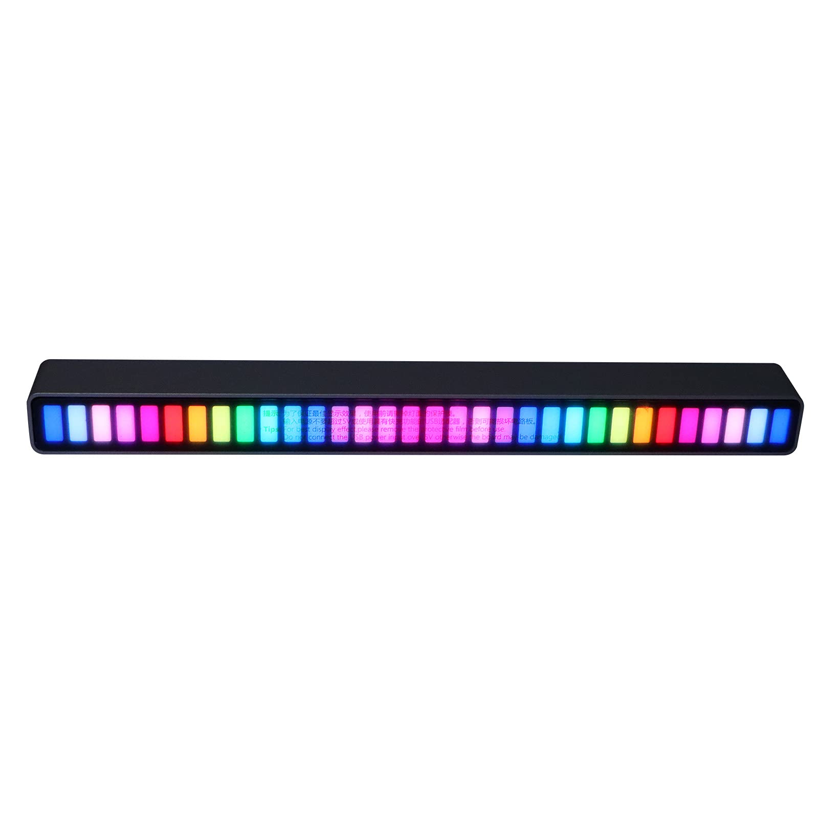 Aramox Luce Ritmica, Luce Ambientale Musicale in Lega di Alluminio, Pickup Controllo Plug-in USB, 181 X 18,5 X 16 Mm, 5 modalità 4 Livelli di luminosità per gli Amanti della Musica Sul Comodino della