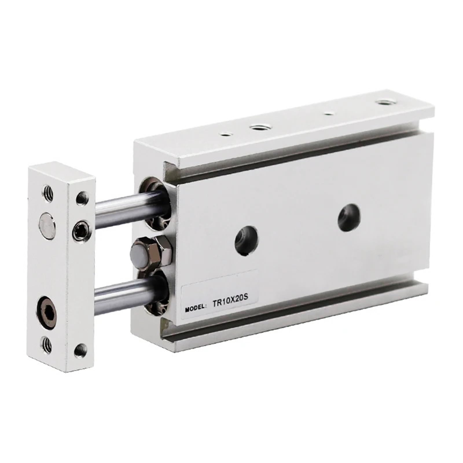 Cylindre pneumatique TR6X20S anti-rotation à double arbre guidé