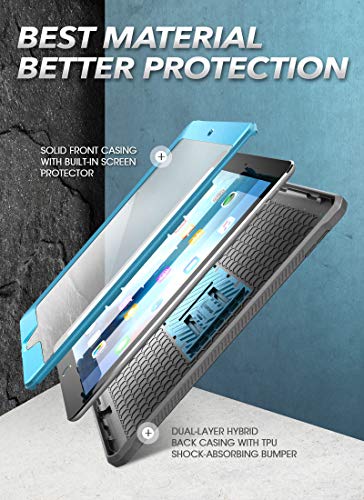 Image of SUPCASE Designed for iPad 10.2 2019 Case, [Unicorn Beetle Pro Series] with Built-in Screen Protector and Dual Layer Full Body Rugged Protective Case for iPad 10.2 Inch 2019, iPad 7th Generation (blue)