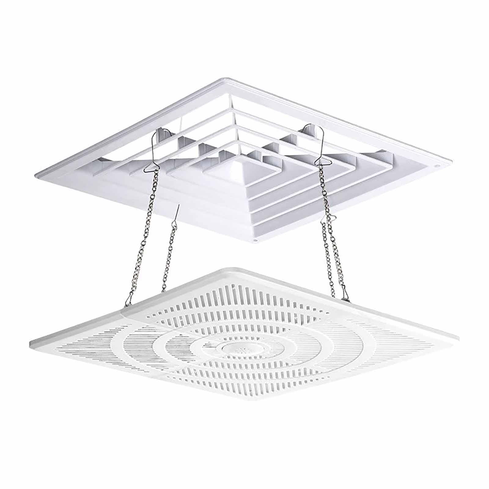 Ecwtpndf One Color Air Conditioner Wind Deflector, Abs Air Conditer Deflector 2 Sizes Ceiling Home Hotel Library