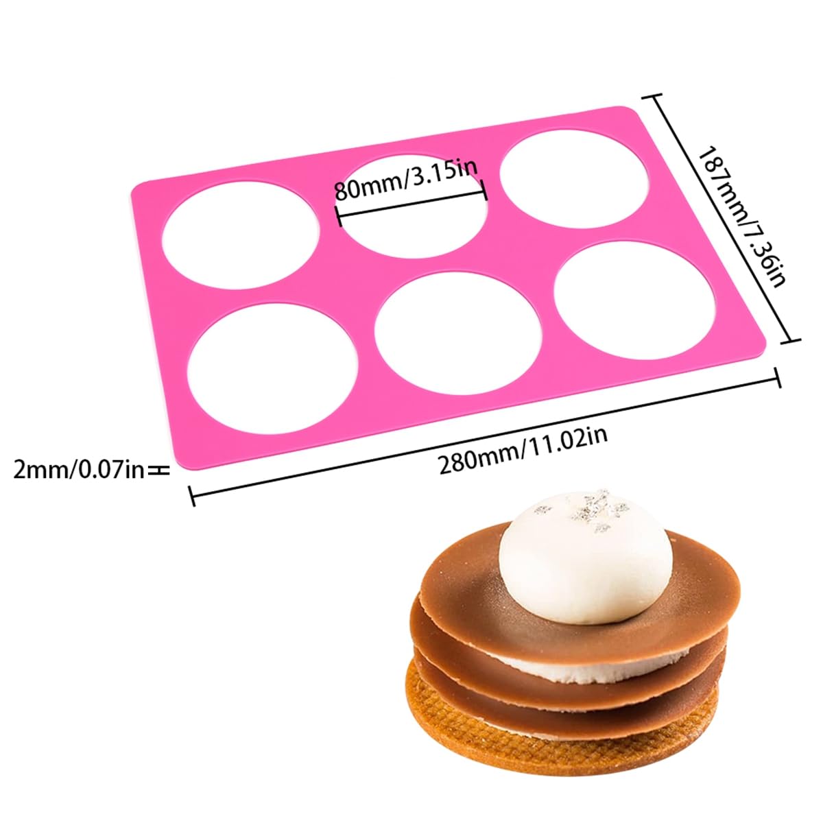 mostsom Moules à chocolat ronds en silicone et tapis de pochoir en dentelle, moule à chocolat au fromage, outils de décoration de gâteaux DIY, accessoires de pâtisserie pour bonbons, truffes, cupcakes