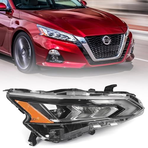 Image of Huray LED Headlight Assembly Fit for Nissan Altima 2019-2022 RH Projector Headlamp w/LED DRL OE Style Replacement for NI2503266 Right Passenger Side