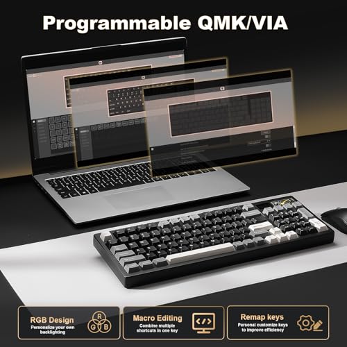 YUNZII IF99 96%レイアウト ワイヤレス ゲーミングキーボード の商品画像 5