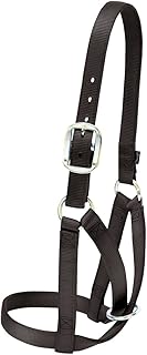 Weaver Livestock Barn Cow Buckle Cattle Halter, Adjustable, Modern Style Cow Calf Halter, Livestock Handling Equipment for Showing, Black