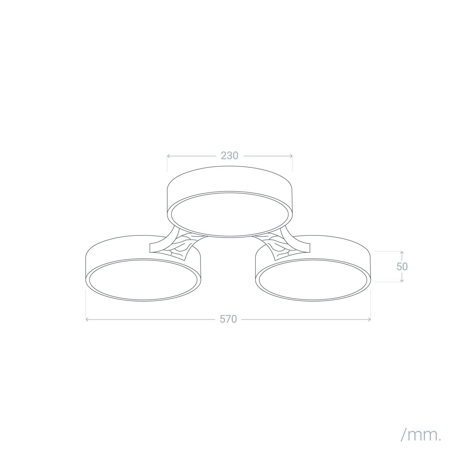 LEDKIA Plafón LED 30W Madera y Aluminio CCT Seleccionable Sams Multicolor | Ideal para Cocina, Comedor, Habitación